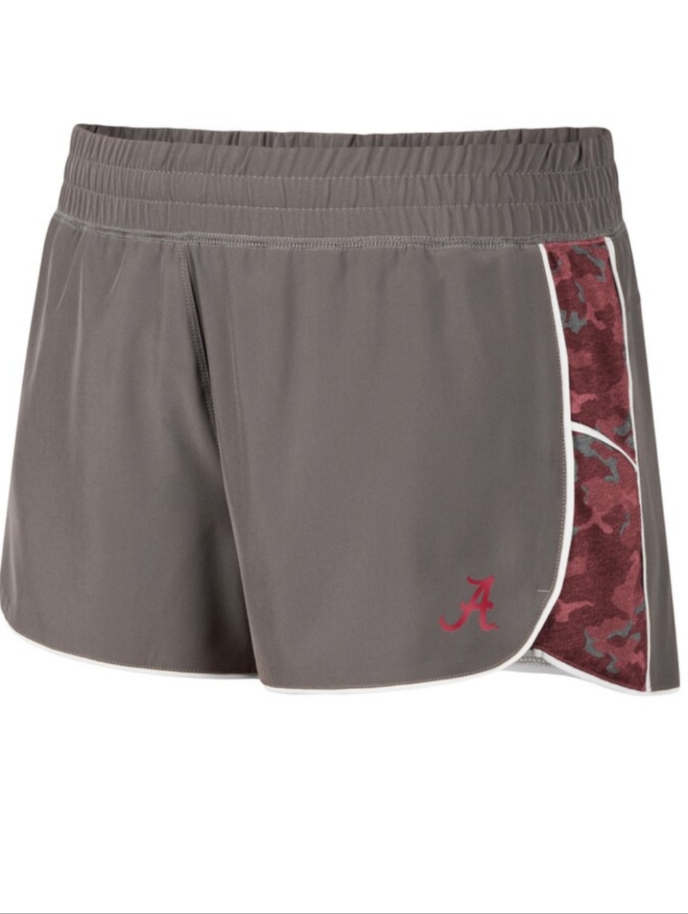 Women's Coloseum Gray Alabama Crimson Tide Athletic Shorts, Size L, Great Cond.